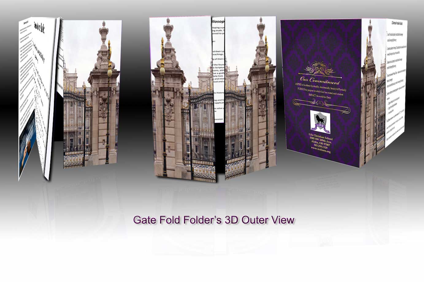 gate fold booklet folders